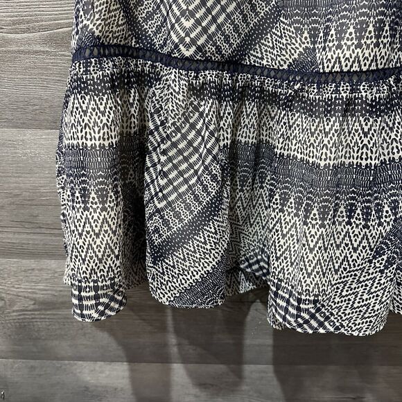 NEW Rebecca Minkoff Lucille Sleeveless Ruffle Dress Size XXL $198 Navy/Cream - Picture 6 of 10